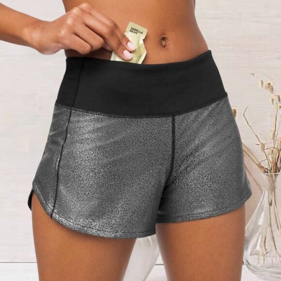 RARE Print! Lululemon Speed Up Short *4" Foil Sz. 4 Wide Leg Lined - Like New! - Picture 11 of 13